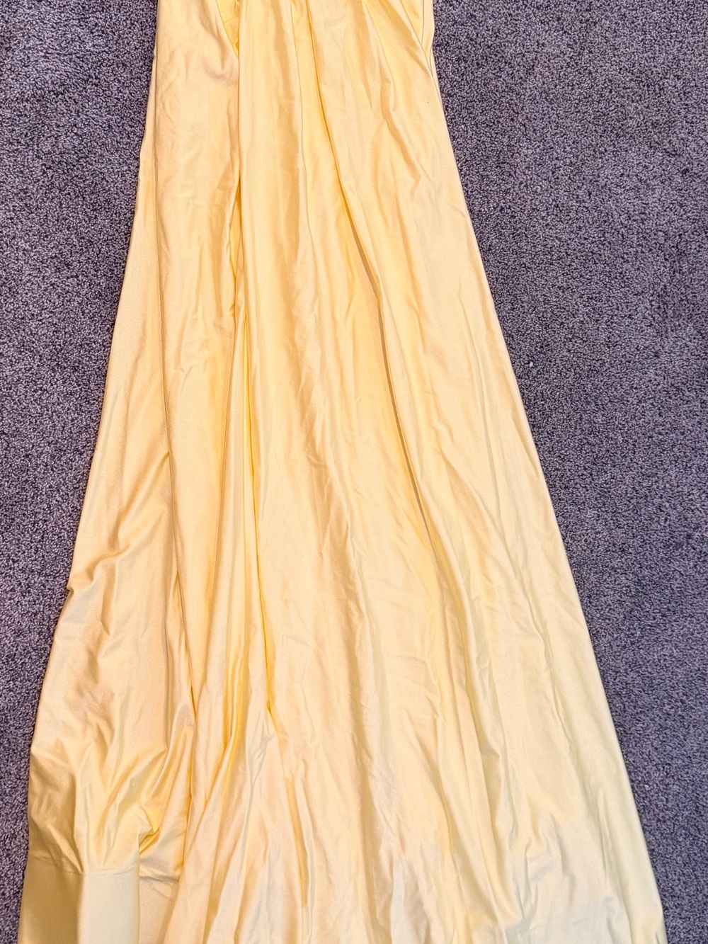 Kissprom Backless Draped Evening Gown in Soft Cream - Picture 6 of 8